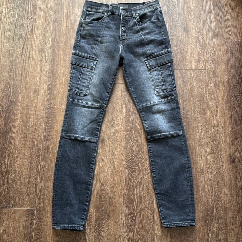 3x1 Women's WEBER Vida Cargo Skinny High Rise 28 - Picture 4 of 12